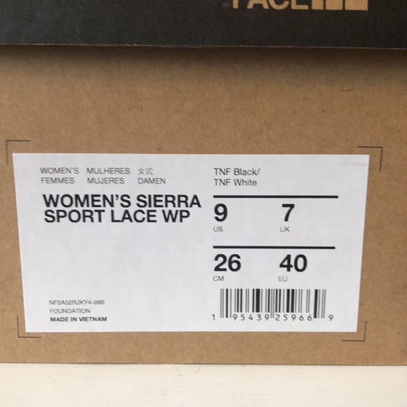 The North Face Women’s Sierra Lace Waterproof Boots US 9/EU 40 - Picture 8 of 10